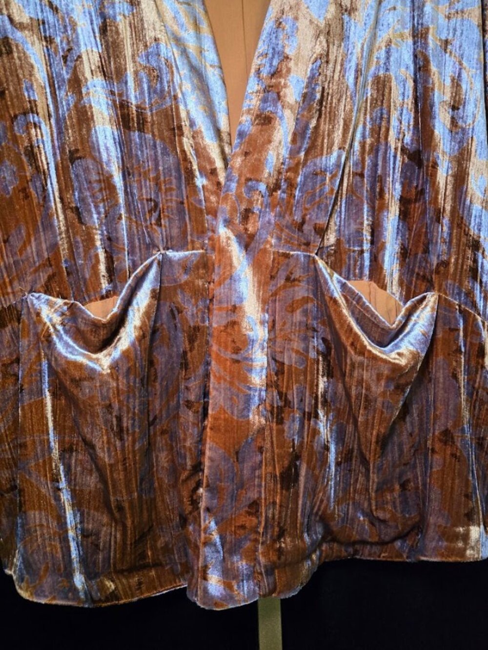 Anthropologie Esme Velvet Kimono Jacket S - Picture 4 of 11